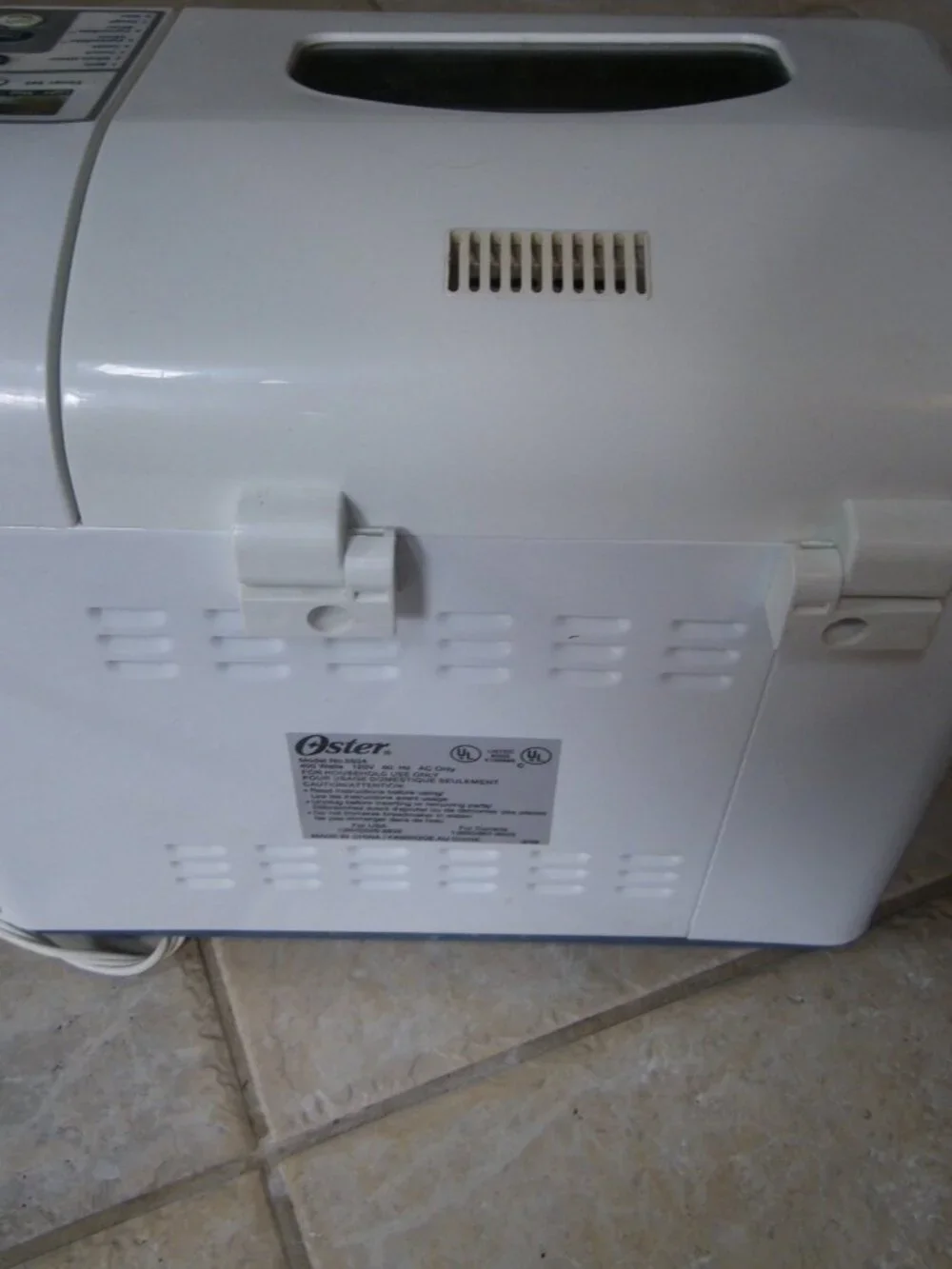 Vintage Oster Model 5834 Bread Maker 58-Minute Expressbake Tested Works Well